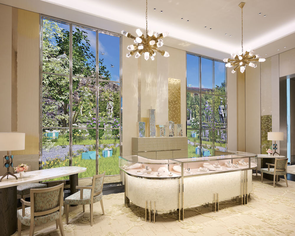 ティファニー、モンテ・ナポレオーネ通りの店舗の別室