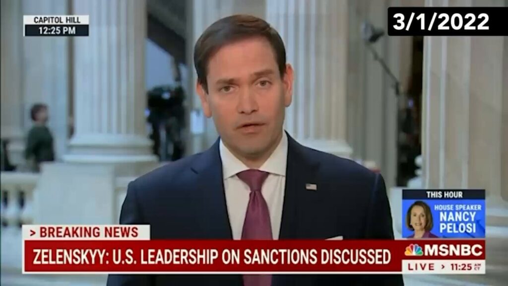 これはマルコ・ルビオがトランプ内閣に加わる前のマルコ・ルビオであり、ウクライナへの支持を表明する彼の噛みつきを聞く。彼はウクライナ100％と今日、彼が歩いているトランプのb/cをサポートしました。
