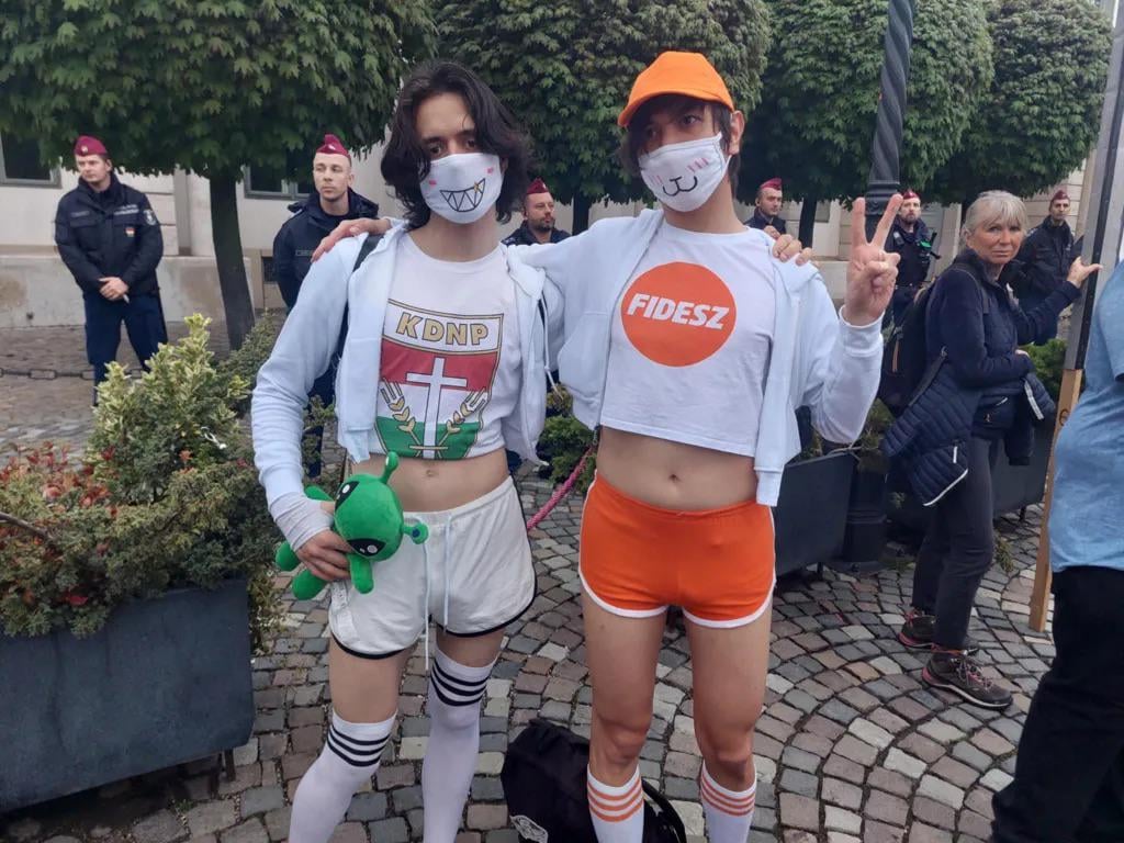 fidesz-kdnps-s femboysも昨日のデモに登場しました：d