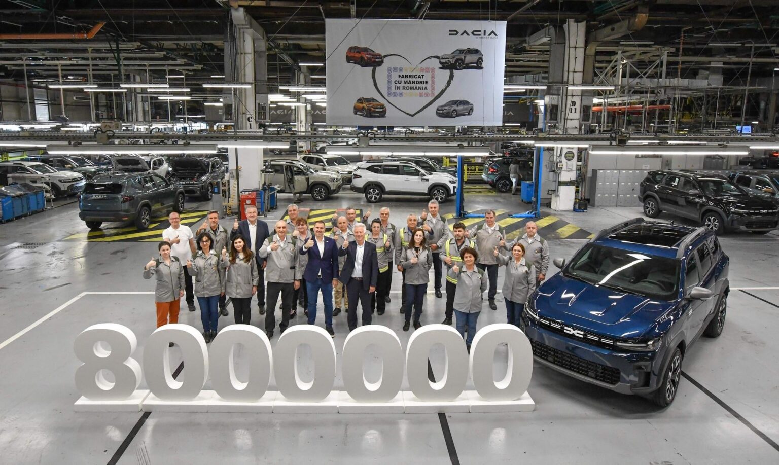 ミオベニ工場は800万件のダシア車を生産しました
