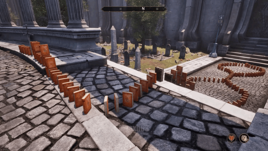 『オブリビオン』不安定な物理演算の世界で“ドミノ倒し”を成功させる神業ユーザー現る。何時間かかったんだ - 電ファミニコゲーマー