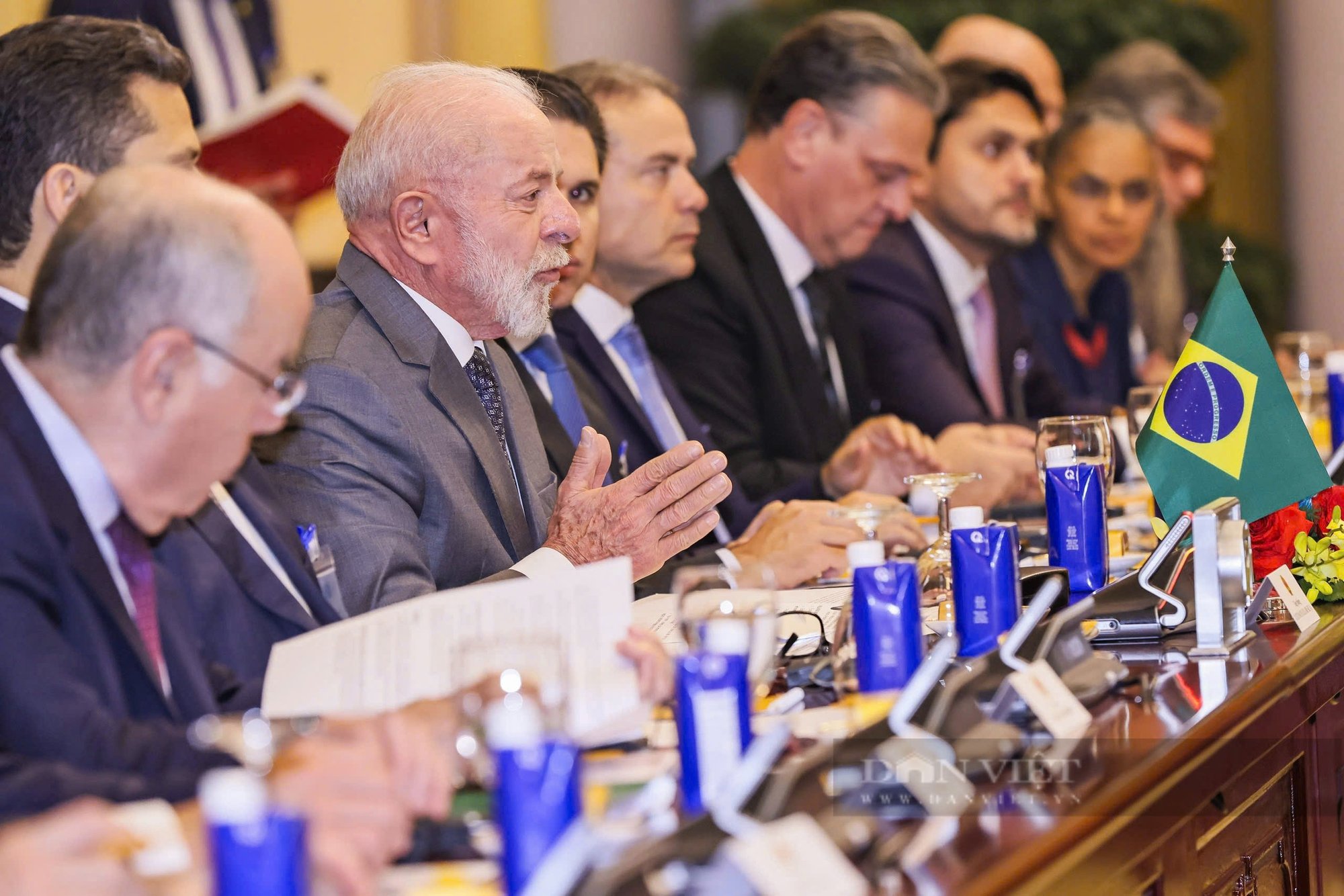 Hình ảnh Chủ tịch nước Lương Cường chủ trì Lễ đón Tổng thống Brazil Luiz Inacio Lula da Silva - Ảnh 8.