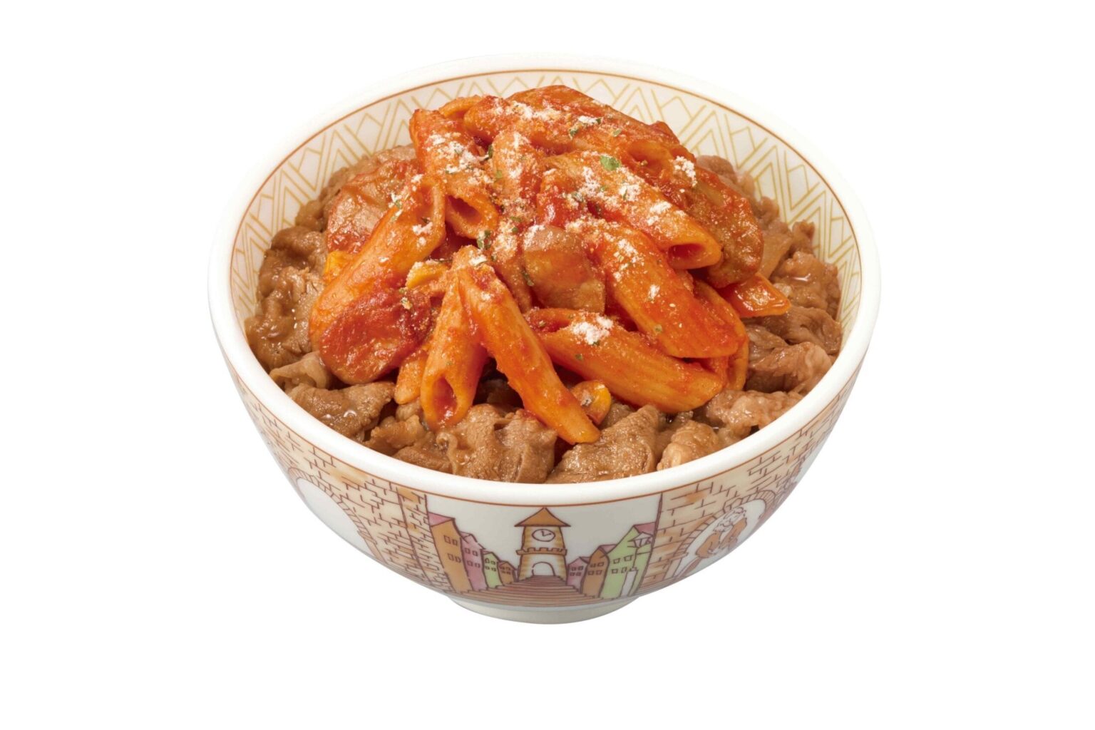 牛丼とナポリタンの幸せな出合いが実現 すき家が「ナポリタン牛丼」発売へ