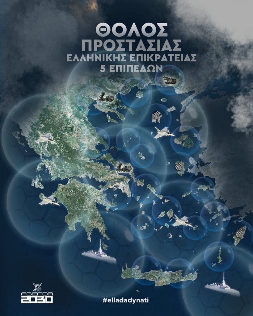 Nikos Dendias国防相が「アジェンダ2030」について発行した画像。