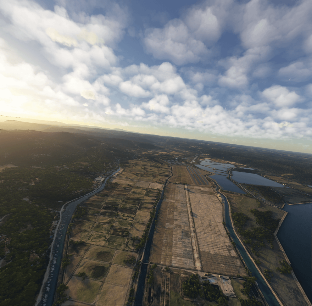 ポルトロからレンダバへの朝の飛行。 （Microsoft Flight Simulator 2024 !!）