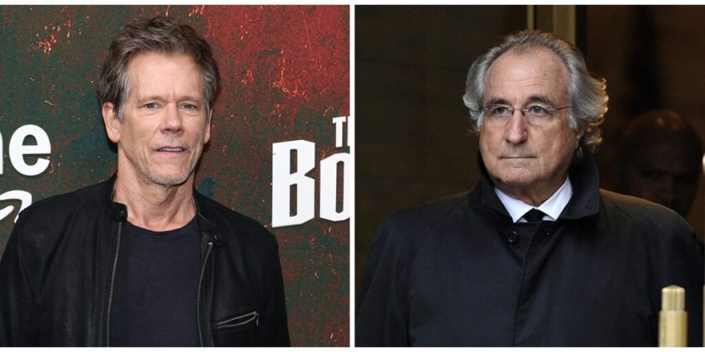 ケビン・ベーコンは、バーニー・マドフのポンジー計画でお金を失うことを「吸った」と言います