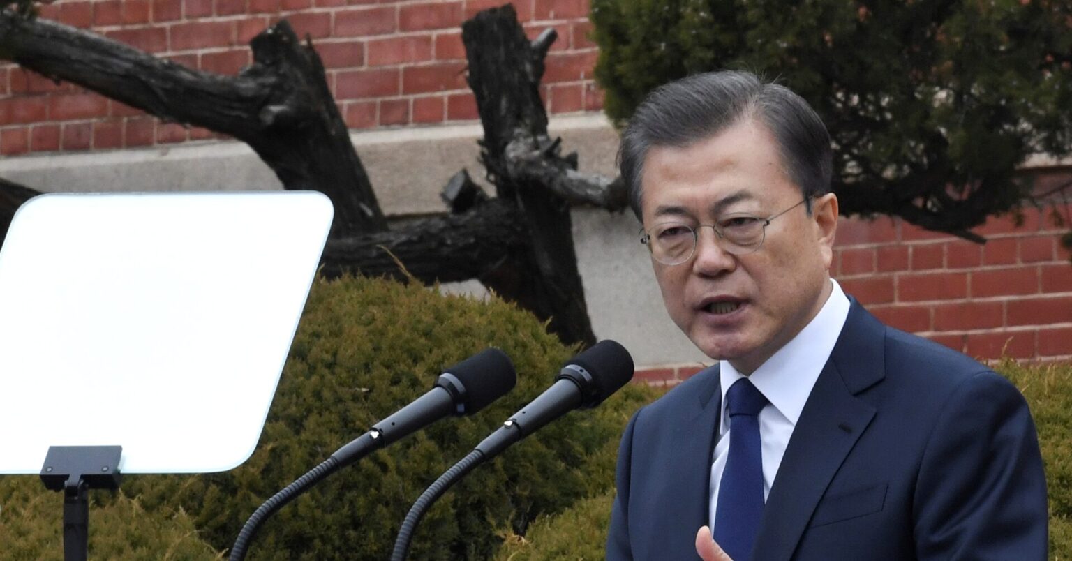 South Korea's coronavirus crackdown a boon for Moon ahead of polls
