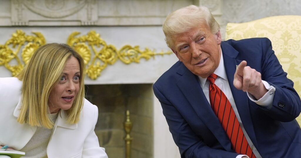 トランプ大統領、EUと関税協定「100%できる」 イタリアのメローニ首相に – 日本経済新聞 トランプ大統領、EUと関税協定「100%できる」 イタリアのメローニ首相に - 日本経済新聞