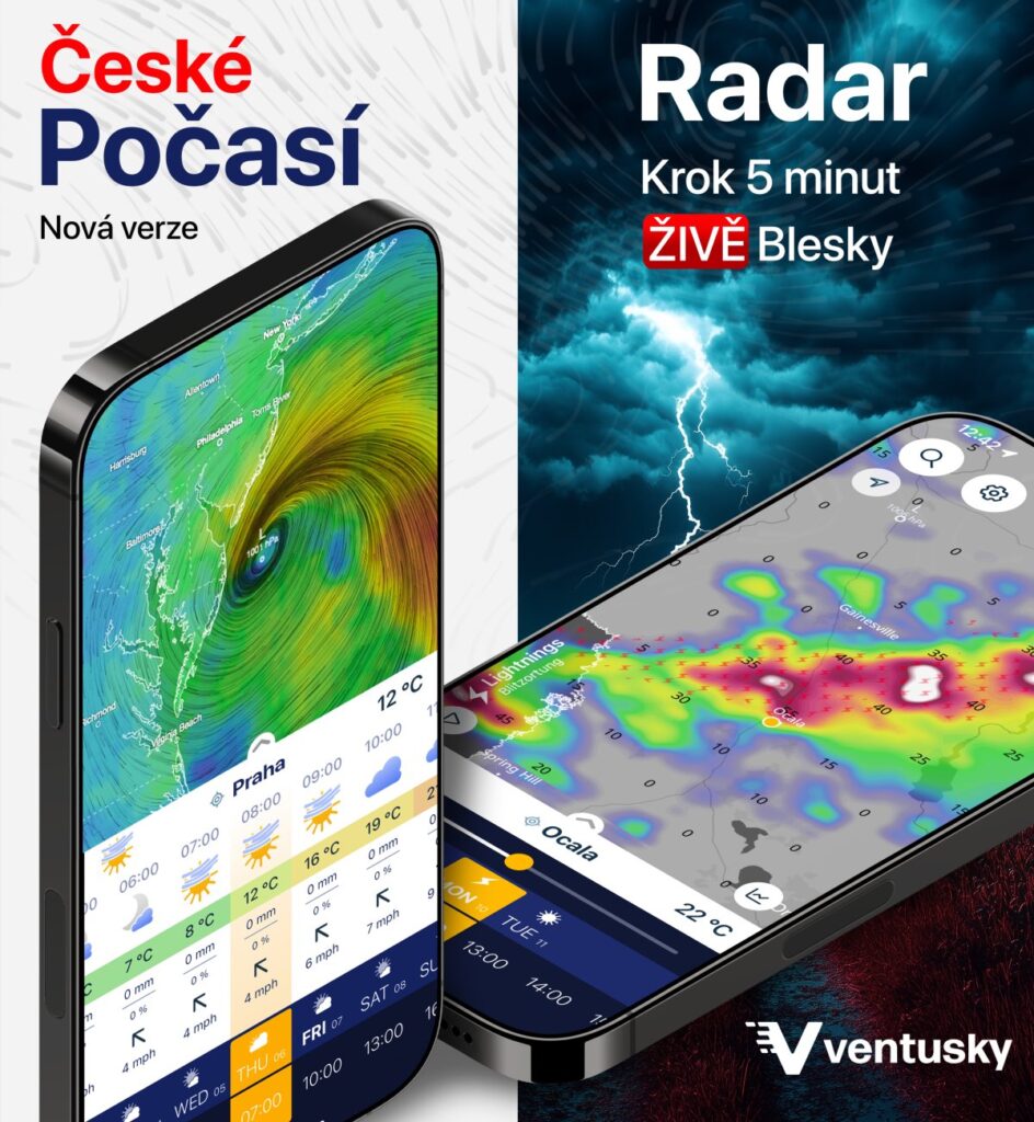 Ventusky はチェコ共和国とヨーロッパのほとんどの地域で 5 分ごとに更新される降水レーダーを提供しています – Jablíčkář.cz Ventusky はチェコ共和国とヨーロッパのほとんどの地域で 5 分ごとに更新される降水レーダーを提供しています – Jablíčkář.cz
