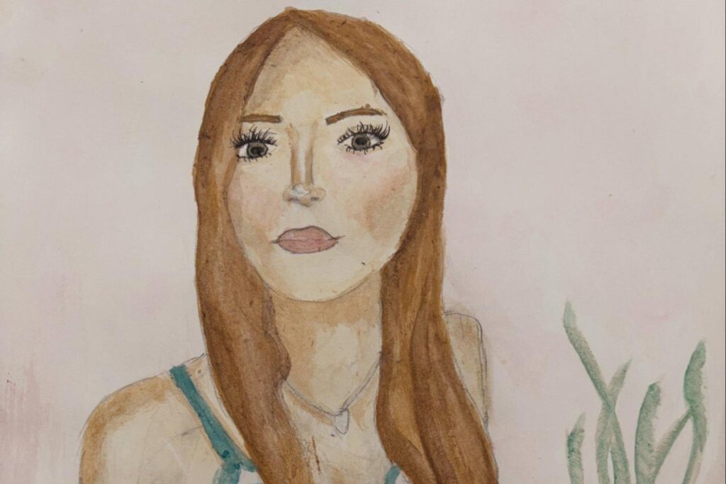イギリスで育った14歳の女の子が描く「似顔絵」　世界観のある作風に「ファッション誌の挿絵のよう」 | LIMO | くらしとお金の経済メディア