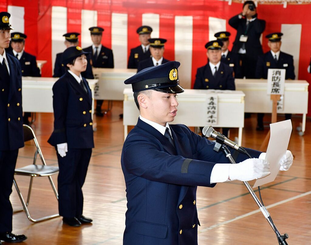 青森県消防学校、使命感胸に67人入校｜行政・政治,青森県｜青森ニュース｜Web東奥 - 東奥日報社