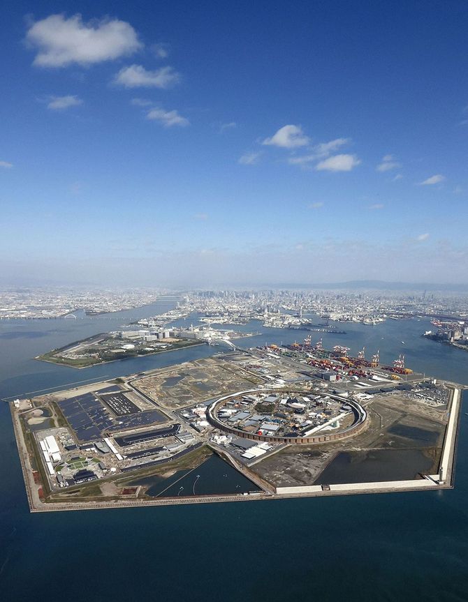 大阪・関西万博の会場となる大阪市此花区の夢洲