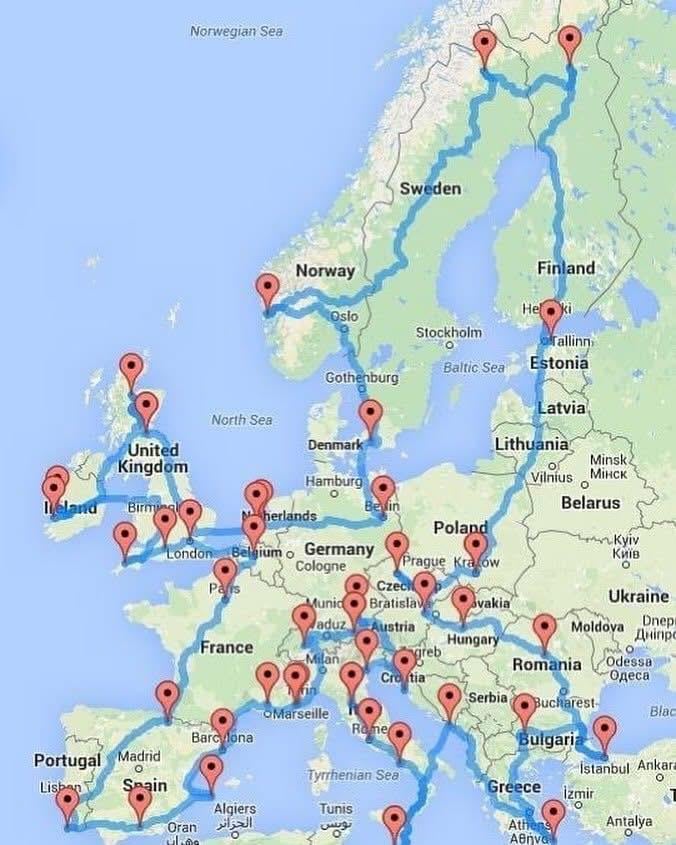 ノルウェーで2週間ですが、EU周辺で少しDツアーをする予定です - 旅程を評価します