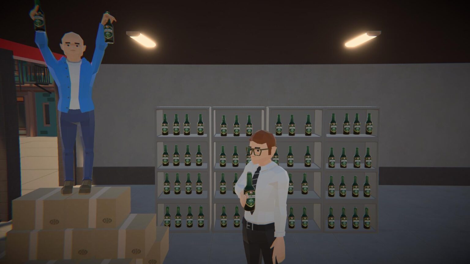 無制限の飲み物を飲んで販売できるゲームを作成しましたするげ