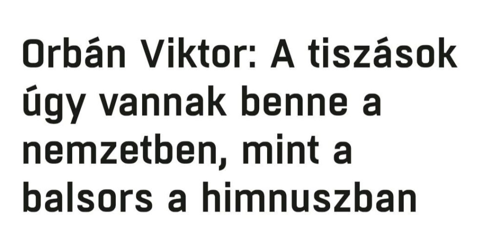 ViktorOrbánに感謝します（少し少し）！