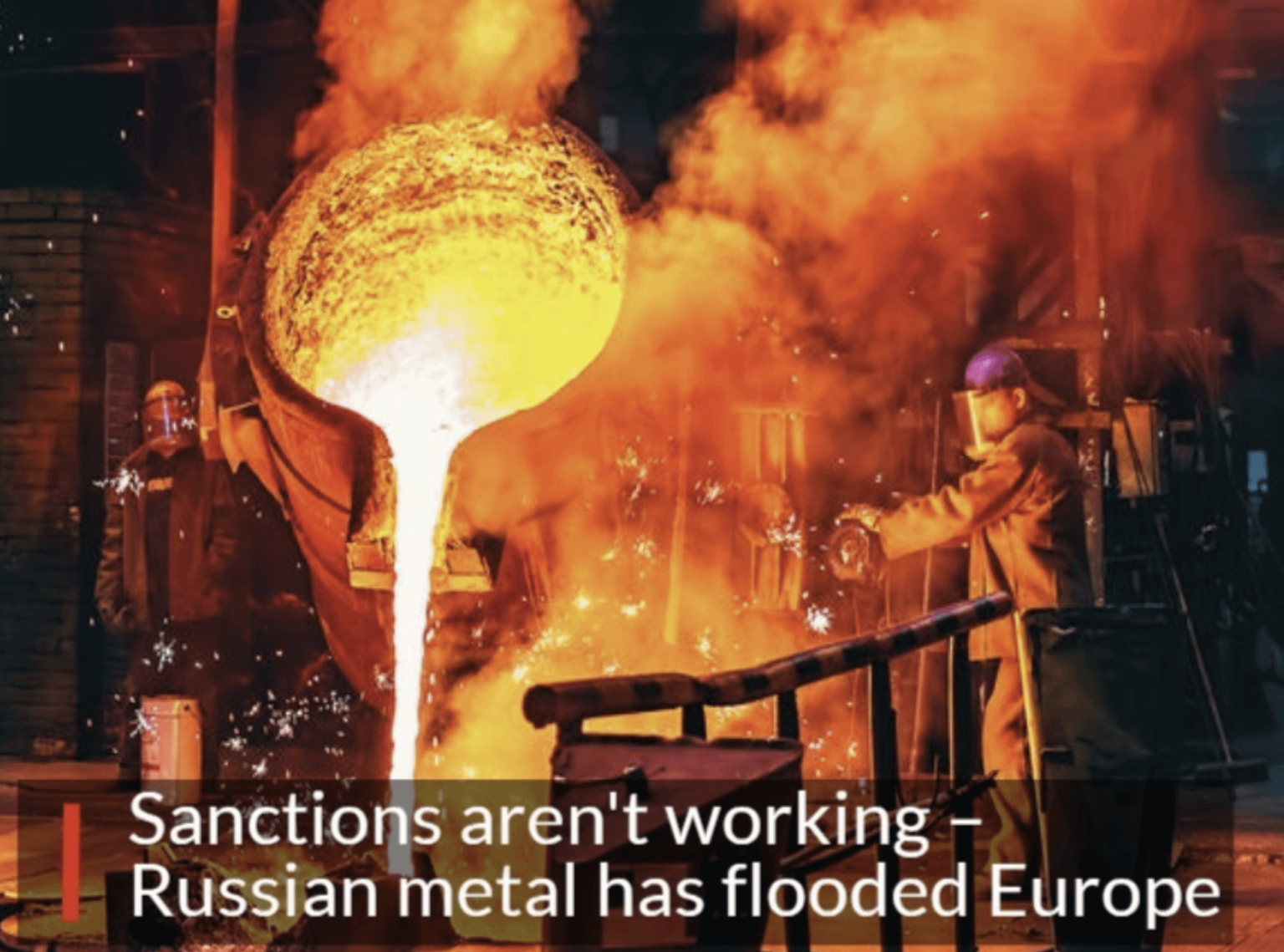 EUは、制裁にもかかわらず、年の初めからロシアの金属の輸入を71％増加させました。トップバイヤーは、イタリア、ラトビア、ベルギー、ポーランドです。サージは、ロシアの金属産業に利益をもたらし続ける抜け穴と免除を指しています。