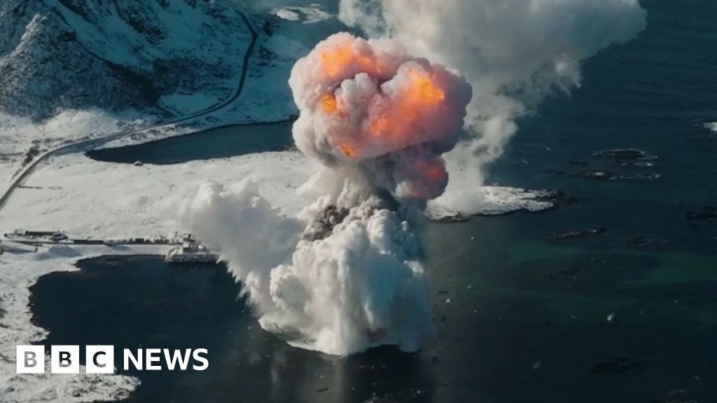 ロケットはノルウェーで発売された直後に地球に戻ります