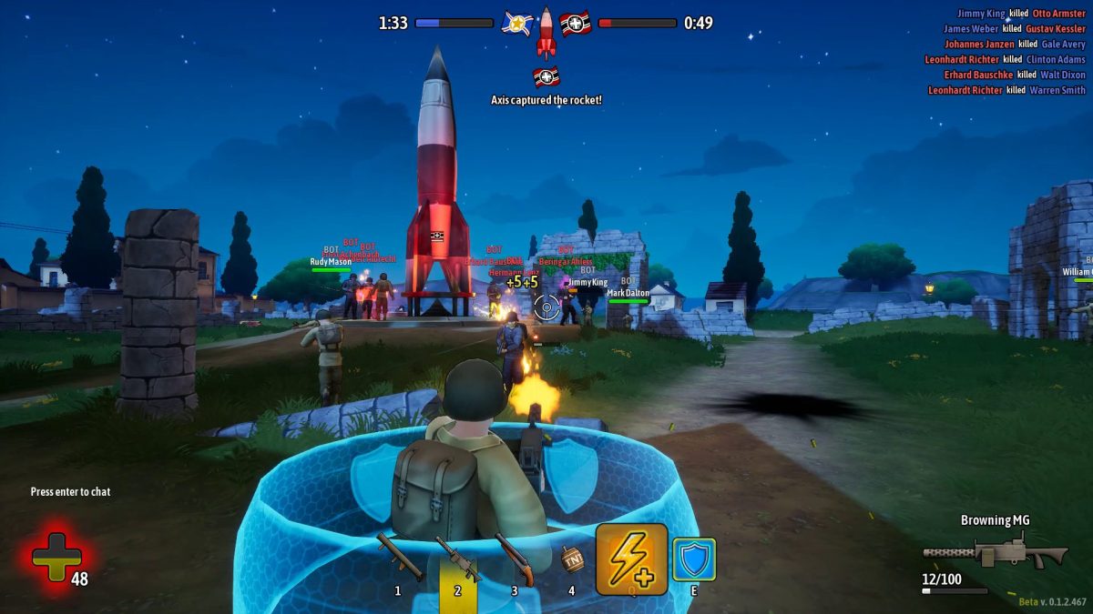 『Battlefield Heroes』インスパイアの第二次大戦シューター『Heroes of Valor』プレイテスト開催中 / 歩兵+乗り物+BOTのカオスな大人数戦