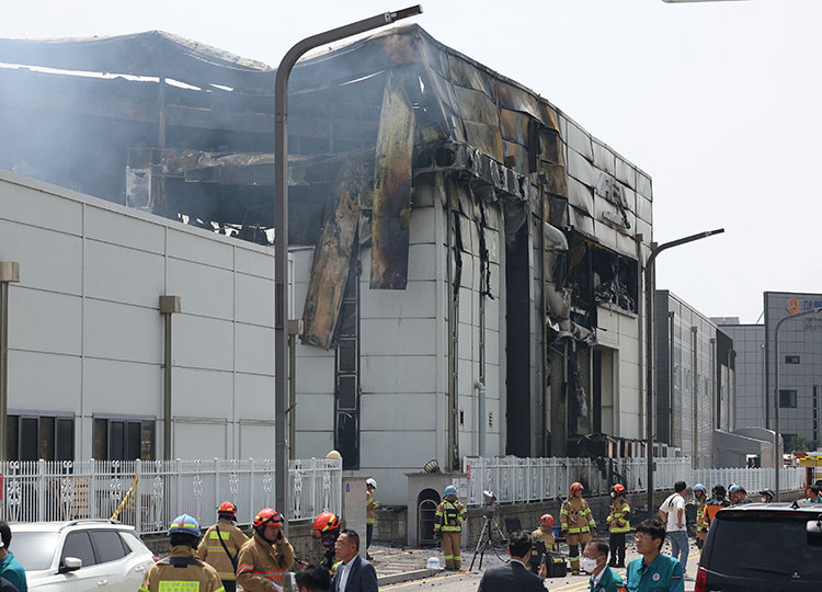 22 workers killed after explosions spark blaze at South Korea lithium battery plant