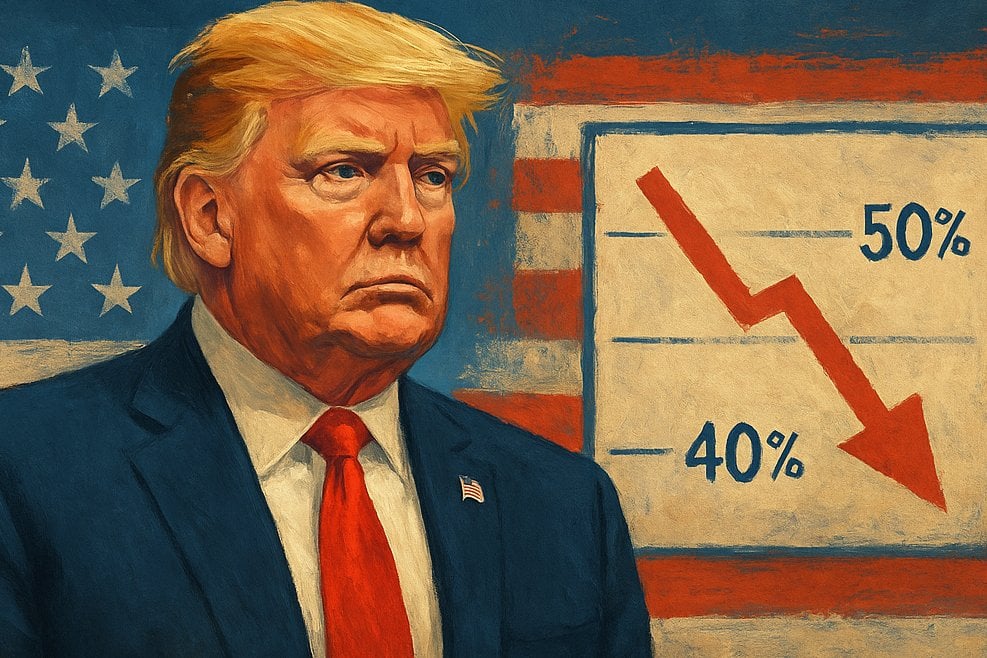 トランプ大統領の支持率42%に急落、就任から80日で歴代最低を記録…オバマ・バイデン政権との初期比較でも最下位 ― 否定的評価は52％に