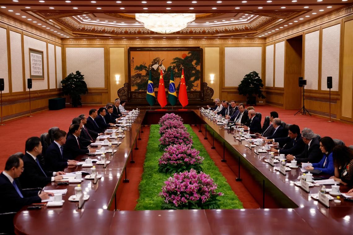 China, Brazil pledge to defend free trade as presidents meet in Beijing |  The Straits Times