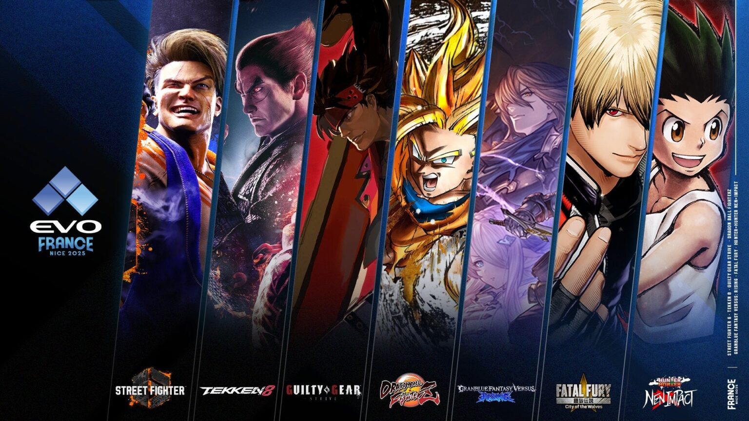 格闘ゲームの祭典「EVO France 2025」にて、『HUNTER×HUNTER NEN×IMPACT』のメインタイトル採用が決定! | 株式会社ブシロードのプレスリリース 格闘ゲームの祭典「EVO France 2025」にて、『HUNTER×HUNTER NEN×IMPACT』のメインタイトル採用が決定! | 株式会社ブシロードのプレスリリース