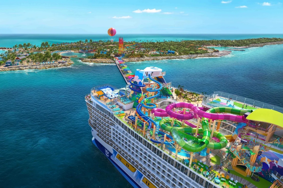 ８月に就航予定の「スター・オブ・ザ・シーズ」の完成予想図/Royal Caribbean International