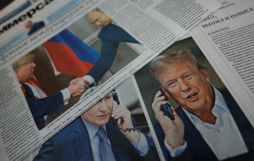 ウクライナ戦争の早期終了を選挙公約のように掲げてきた米トランプ大統領だが、早期停戦の見通しは立たない（写真：ロイター/アフロ）