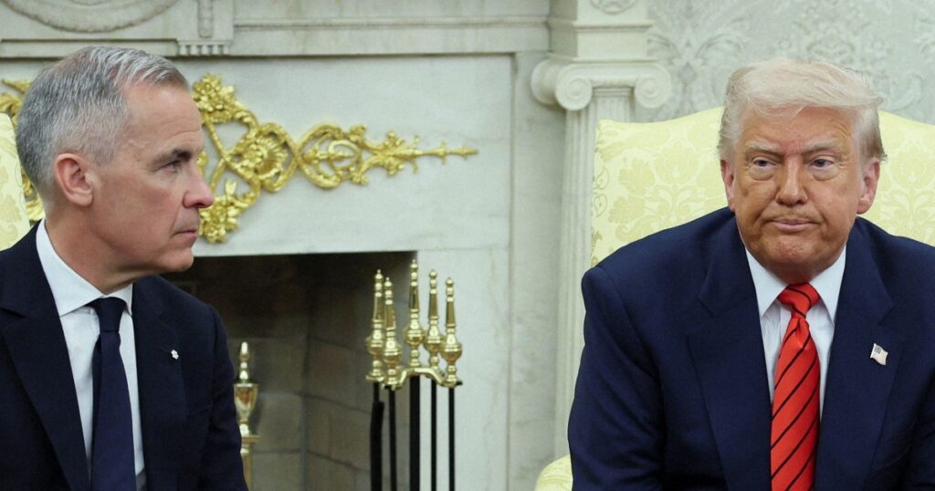 トランプ氏、カナダを「51番目の州に」 カーニー首相との初会談で - 毎日新聞