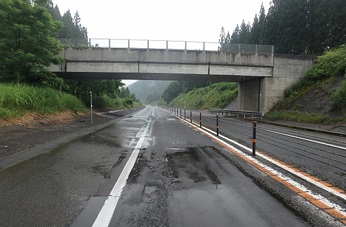 舗装損傷写真の写真