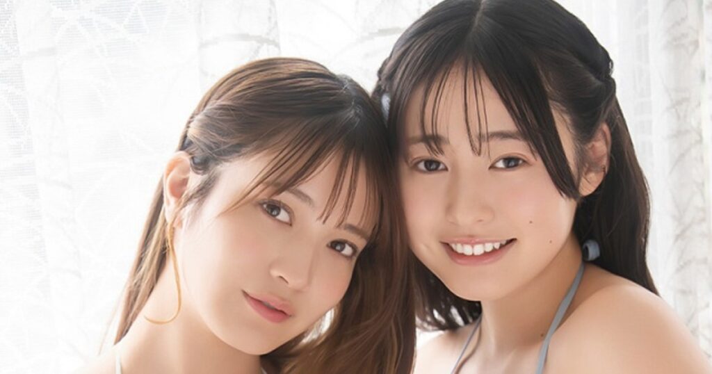 ORICON NEWS：“グラビア界の黒と白”黒嵜菜々子＆白濱美兎が初共演　『ボム6月号』大ボリュームの82P | 毎日新聞