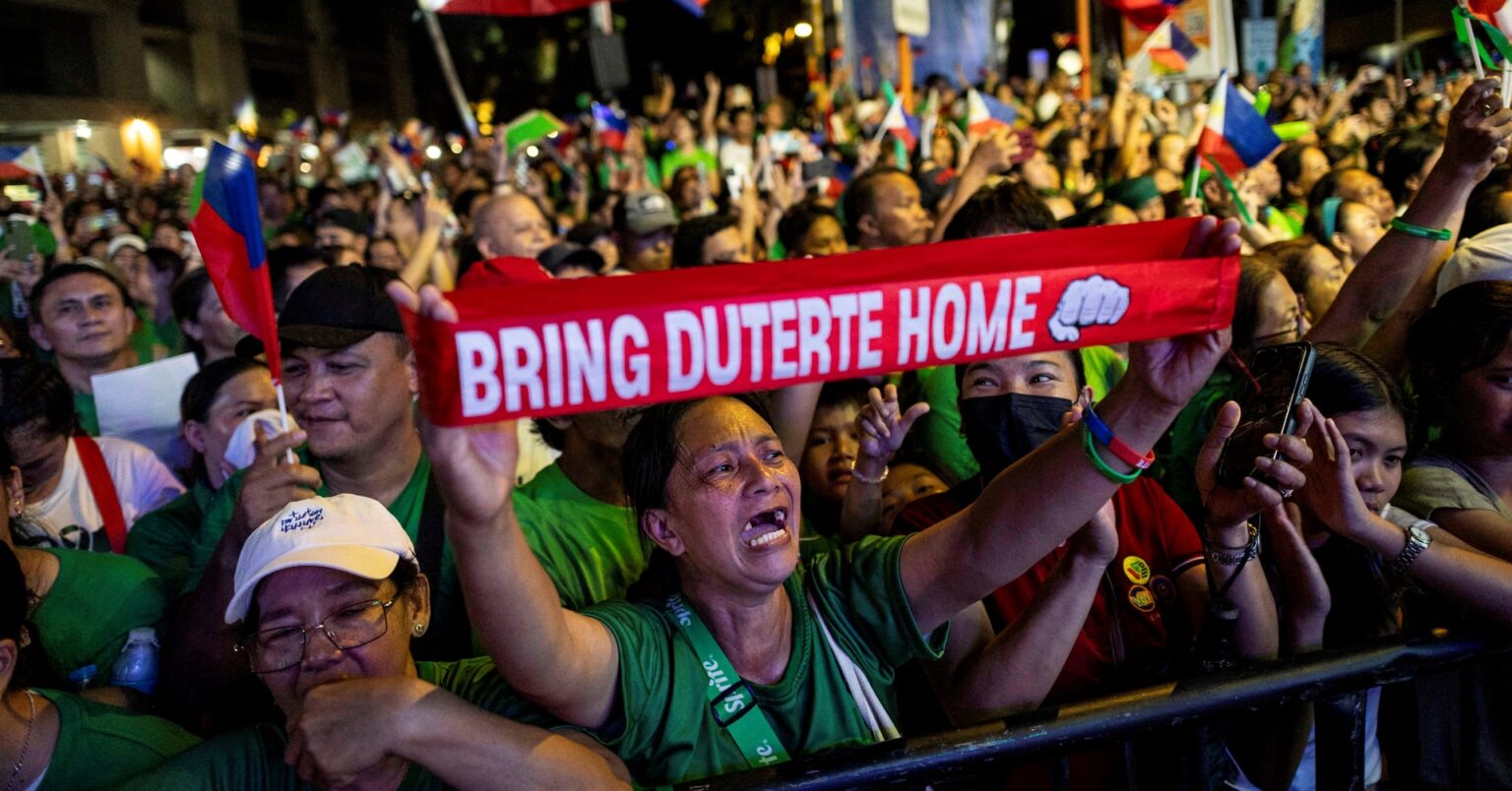 ICCが拘束のドゥテルテ比前大統領、ダバオ市長選で勝利確実 | ロイター ICCが拘束のドゥテルテ比前大統領、ダバオ市長選で勝利確実 | ロイター