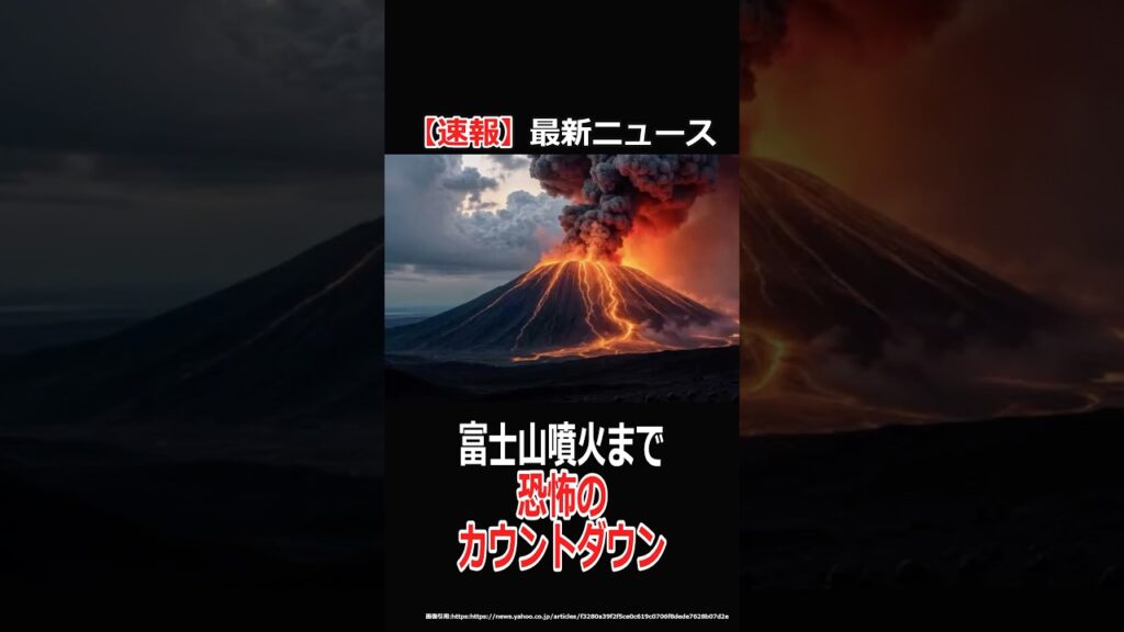 【速報ニュース】富士山噴火まで 恐怖のカウントダウン#富士山 #南海トラフ #ニュース #news