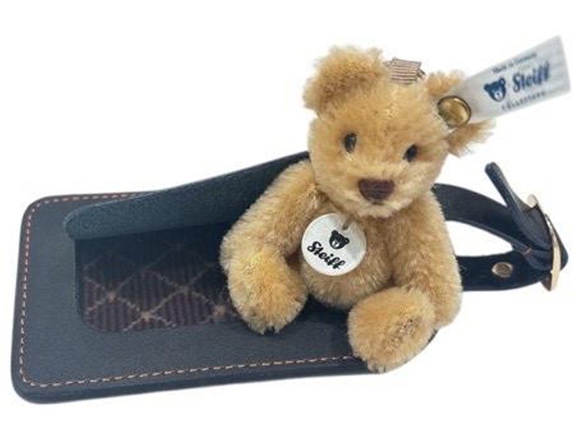 ドイツ発「シュタイフ」のテディベアが東海道新幹線とコラボ。モケット生地のラゲッジタグ発売 - トラベル Watch