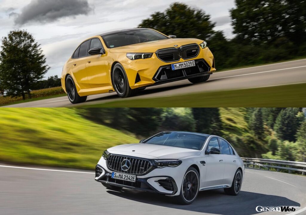 ドイツ製PHEVセダンのドリームマッチ「BMW M5」「メルセデス AMG E 53」のスペック比較 ｜ GENROQ Web(ゲンロク ウェブ)