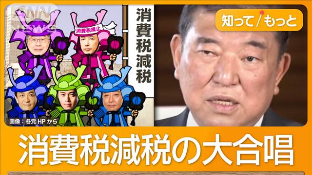 石破総理“消費減税を見送り”か コメ＆ガソリン安定狙う？ 野党は減税訴え（テレビ朝日系（ANN）） - Yahoo!ニュース