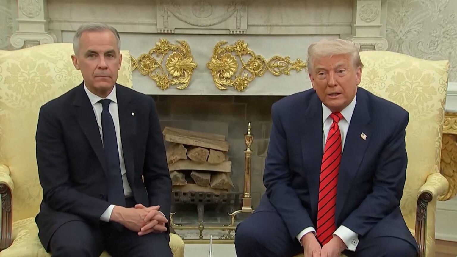 トランプ大統領がカナダ・カーニー首相と会談 トランプ氏“51番目の州”持論で応酬 「カナダの自動車本当にいらない」発言も メキシコ加えた3カ国の貿易協定見直しでは一致（FNNプライムオンライン（フジテレビ系）） - Yahoo!ニュース - Yahoo!ニュース