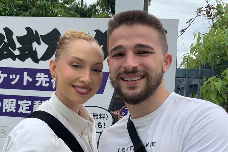 スペインから来たアリシアさん（左）とロドリゴさん【写真：Hint-Pot編集部】