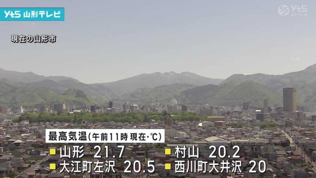 【山形】山形県内 各地で夏日予想 熱中症対策を（YTS山形テレビ） - Yahoo!ニュース