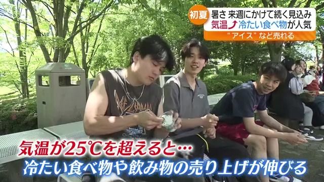 「暑くて体を冷やそうと」学生たちが休み時間に冷たいアイスクリーム…福島市で夏日（福島中央テレビ） - Yahoo!ニュース - Yahoo!ニュース