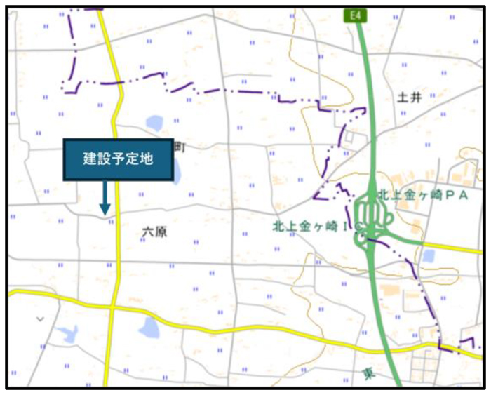 20250519chuonittochi1 - 中央日本土地建物／半導体等の工場近く、岩手県金ケ崎町に約2万m2の物流施設着工