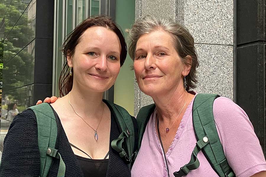 ドイツ人の（左から）レフカさんとクリスティーナさん【写真：Hint-Pot編集部】