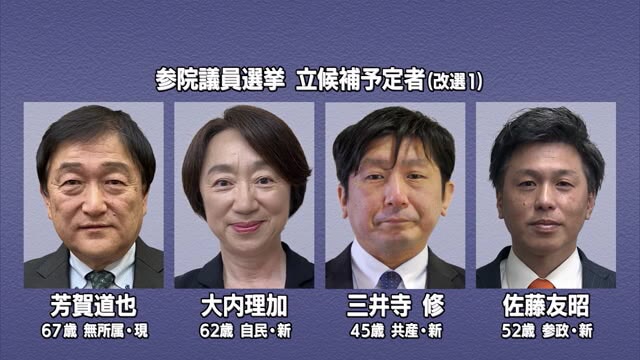 【参院選／山形】現職含む4人が出馬表明 約86万9000人分の投票用紙発送「ことしは選挙の節目の年」（さくらんぼテレビ） - Yahoo!ニュース - Yahoo!ニュース