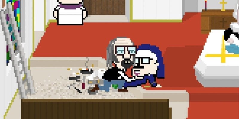 モニターの背後にある開発者と話をしました