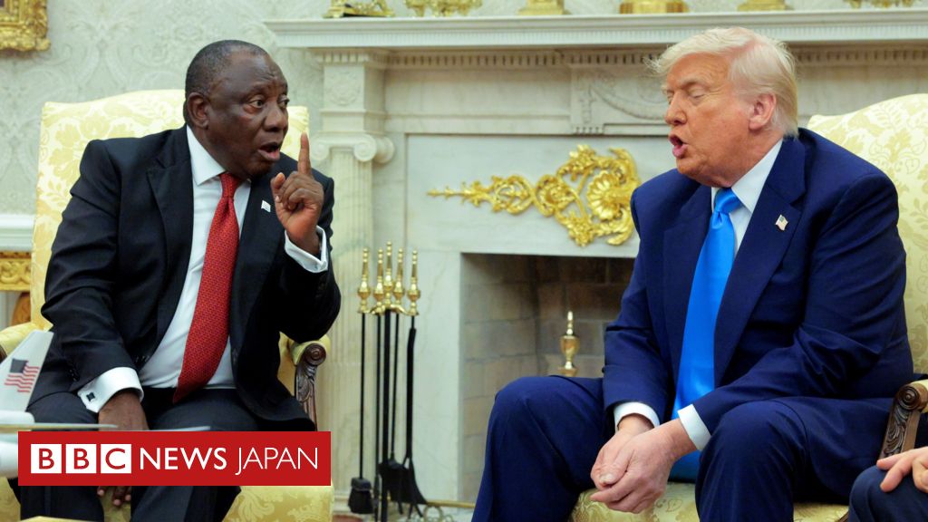 トランプ氏、南アフリカで「白人が迫害されている」　ラマポーザ大統領との会談で主張 - BBCニュース