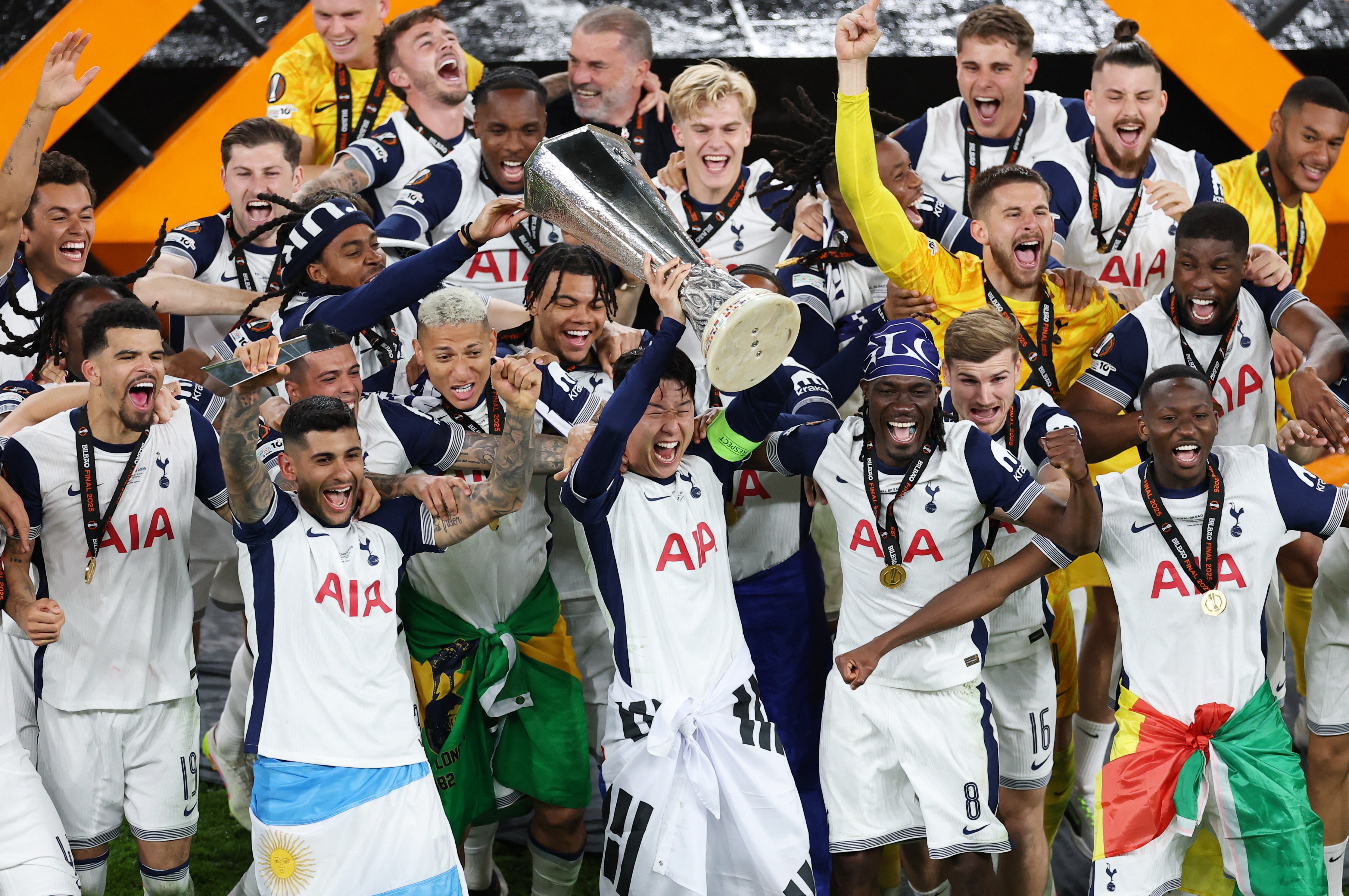 サッカー＝トットナムが欧州リーグ優勝、マンＵとプレミア対決制す