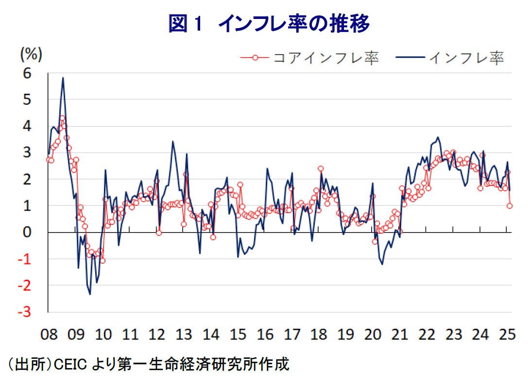 図1　インフレ率の推移