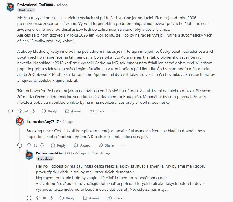 r/slovakia溶接;私たちは兄弟のスロバキア人にとってとても悪いですか？そして、なぜ彼らは絶対的な疑いについて不平を言う傾向があるのですか？