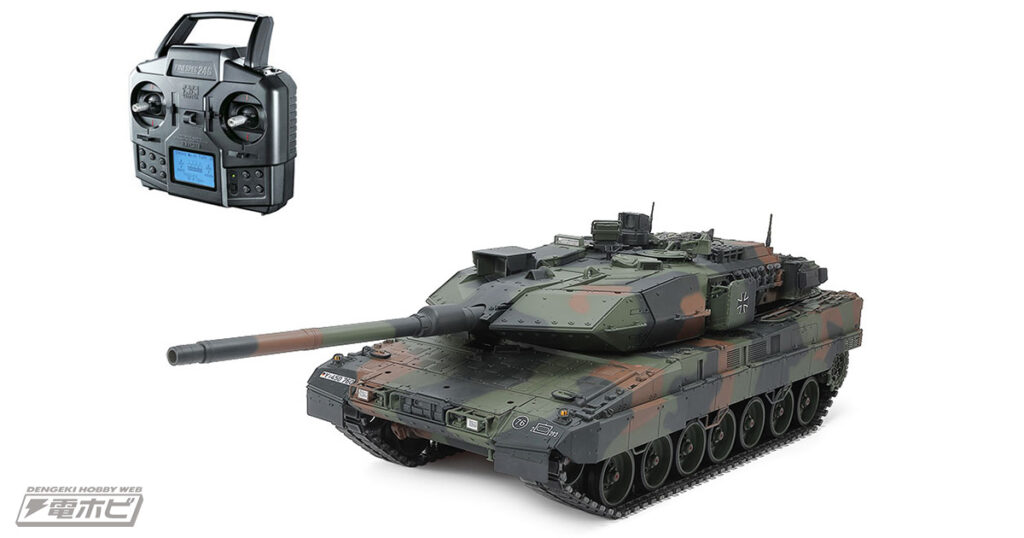 タミヤ「1/16RC ドイツ連邦軍主力戦車 レオパルト2 A7V フルオペレーションセット」が登場!!ドイツ軍の主力戦車をスタイルはもちろん動きまで本物さながらに再現！