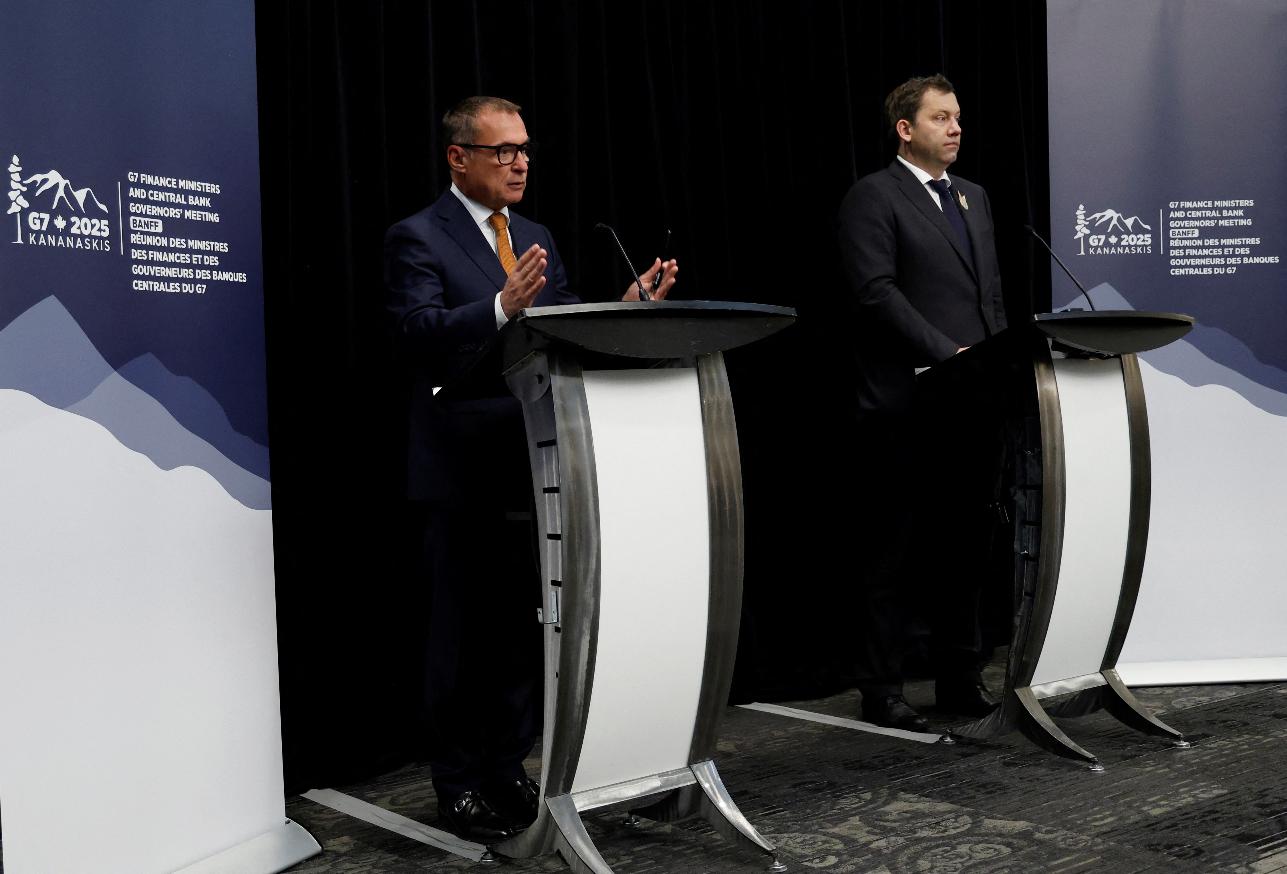 Ｇ７財務相が共同声明、過度の不均衡に対応へ　対ロシア制裁強化の可能性も表明